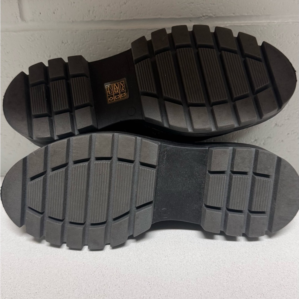 Chie Mihara Wylow Leather Chunky Sole Loafers, Black/Green - Picture 7 of 8